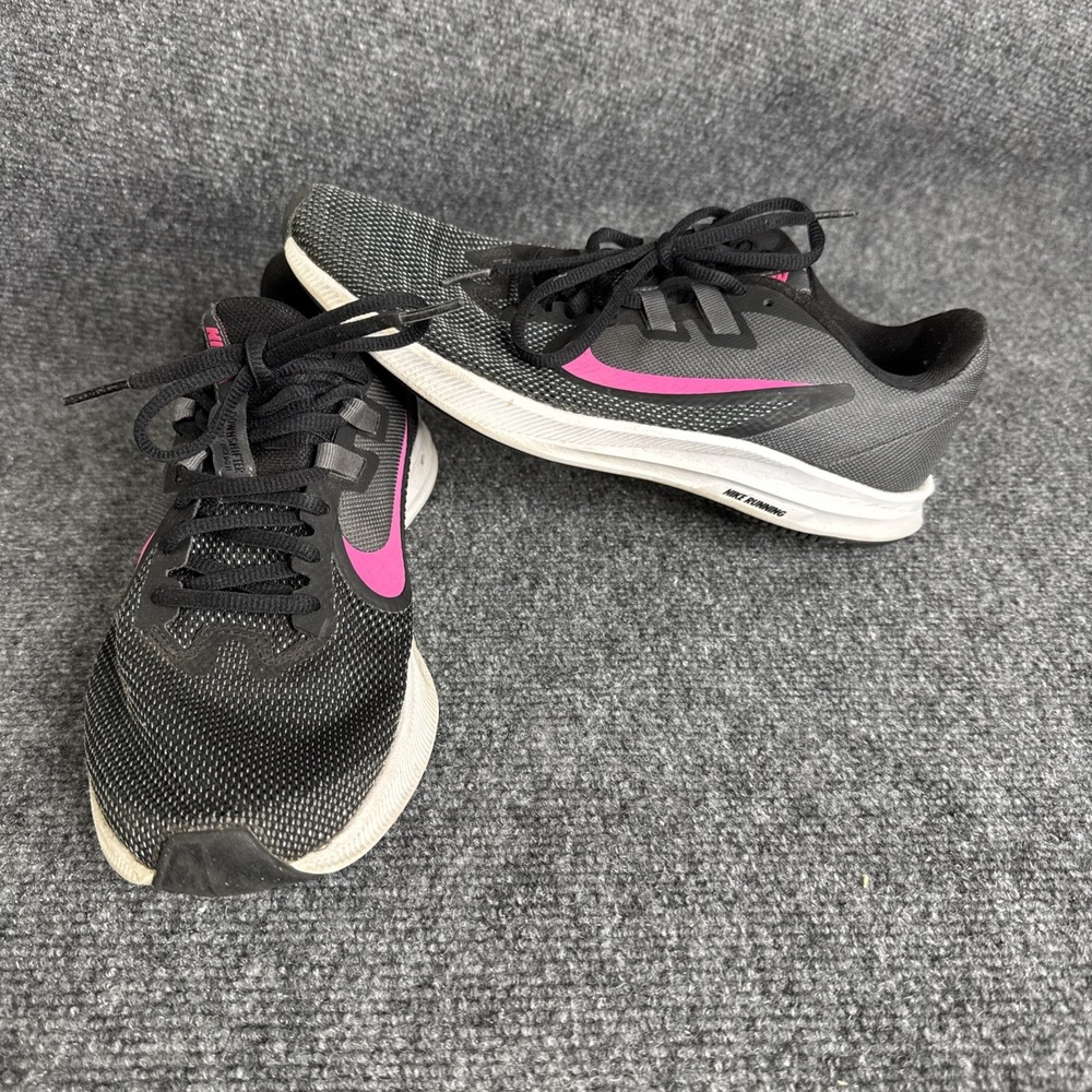 Nike Womens Downshifter 9 AQ7486-002 Black Pink Running Shoes‎ Sneakers Size 9